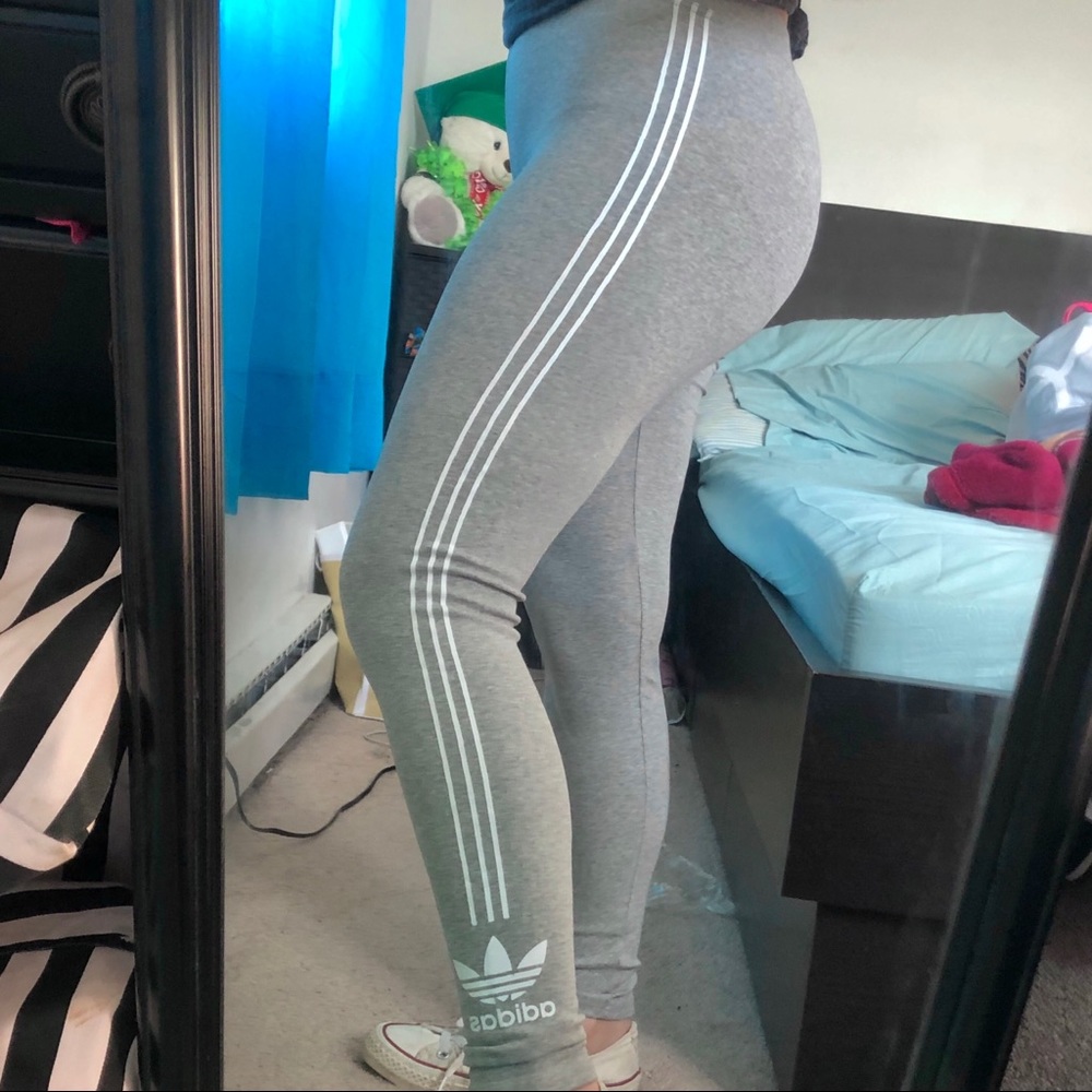 Gray Adidas Leggings